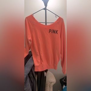 VS PINK Coral sweatshirt. In great condition, awesome color.